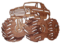 wood craft monster truck